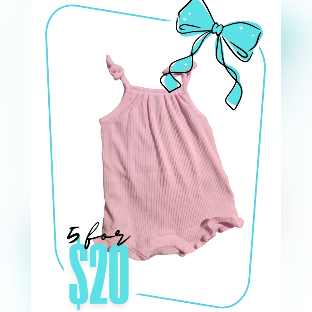 Old Navy Light Pink Knotted Baby Outfit